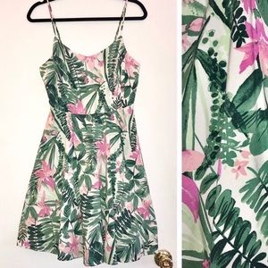 Tropical Hibiscus Floral Dress